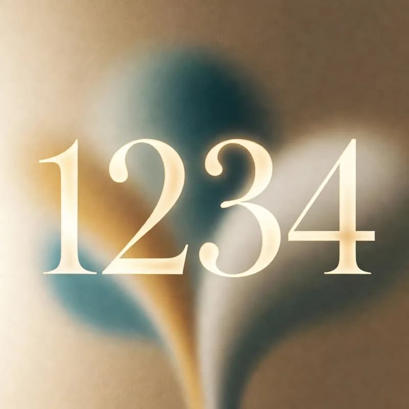 Angel number 1234 - One step at a time