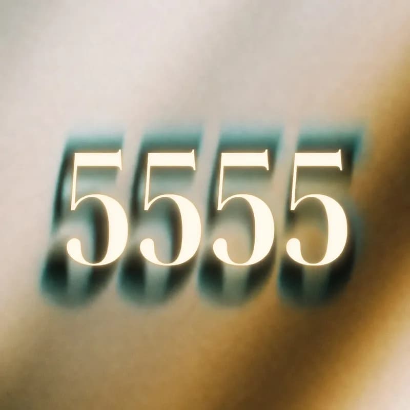 Angel number 5555 - Major change