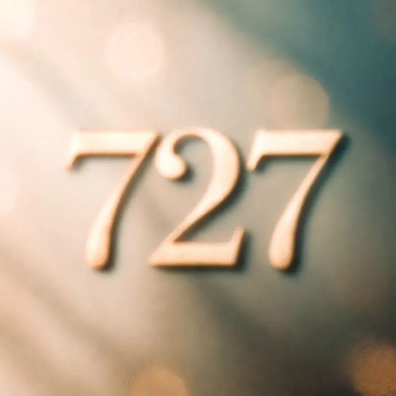 Angel number 727 - Faites confiance à l'entre-deux